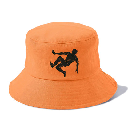 Parkour athlete wall run - Bucket Hat - Terracotta Clay(Orange)