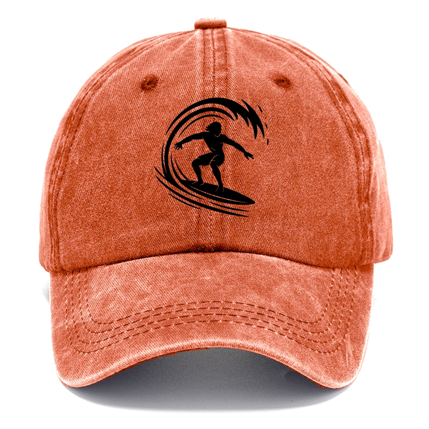 Hawaiian surfer riding big wave - Classic Cap - Terracotta Clay(Orange)