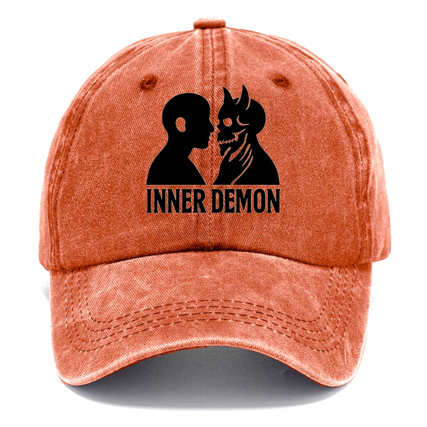 Inner Demon - Figure confronting shadow Classic Cap - Terracotta Clay(Orange)