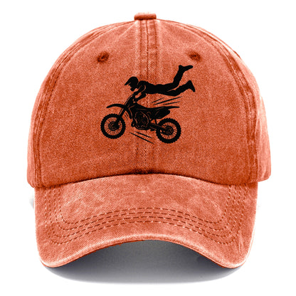 Motocross rider airborne trick - Classic Cap - Terracotta Clay(Orange)