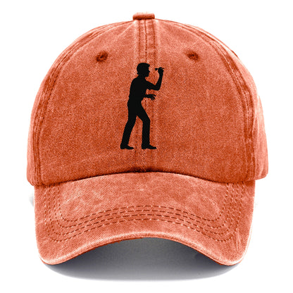 Darts player in throwing stance - Classic Cap - Terracotta Clay(Orange)