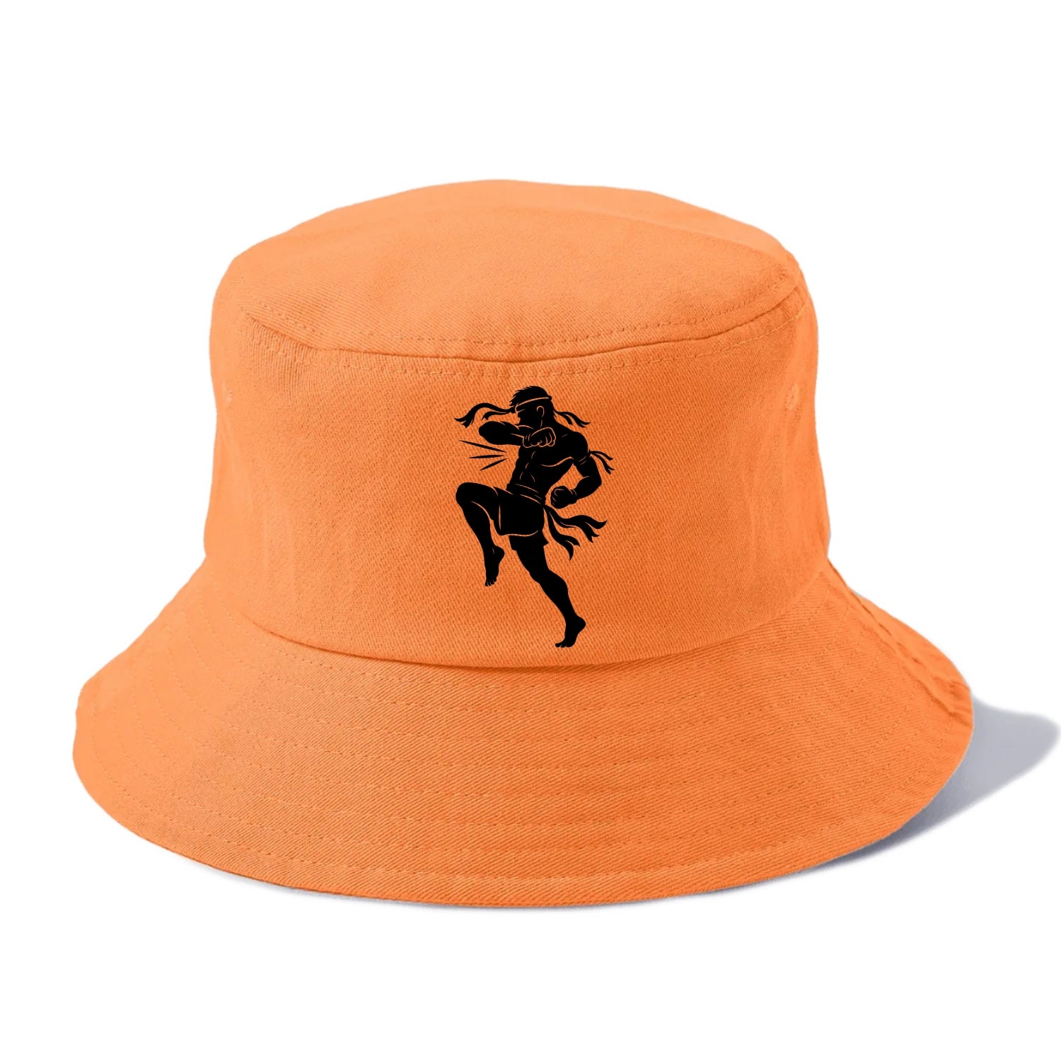 Thai Muay Thai fighter elbow strike - Bucket Hat - Terracotta Clay(Orange)