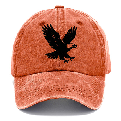 Eagle in flight - liberty and independence ink brushstrokes - Classic Cap - Terracotta Clay(Orange)