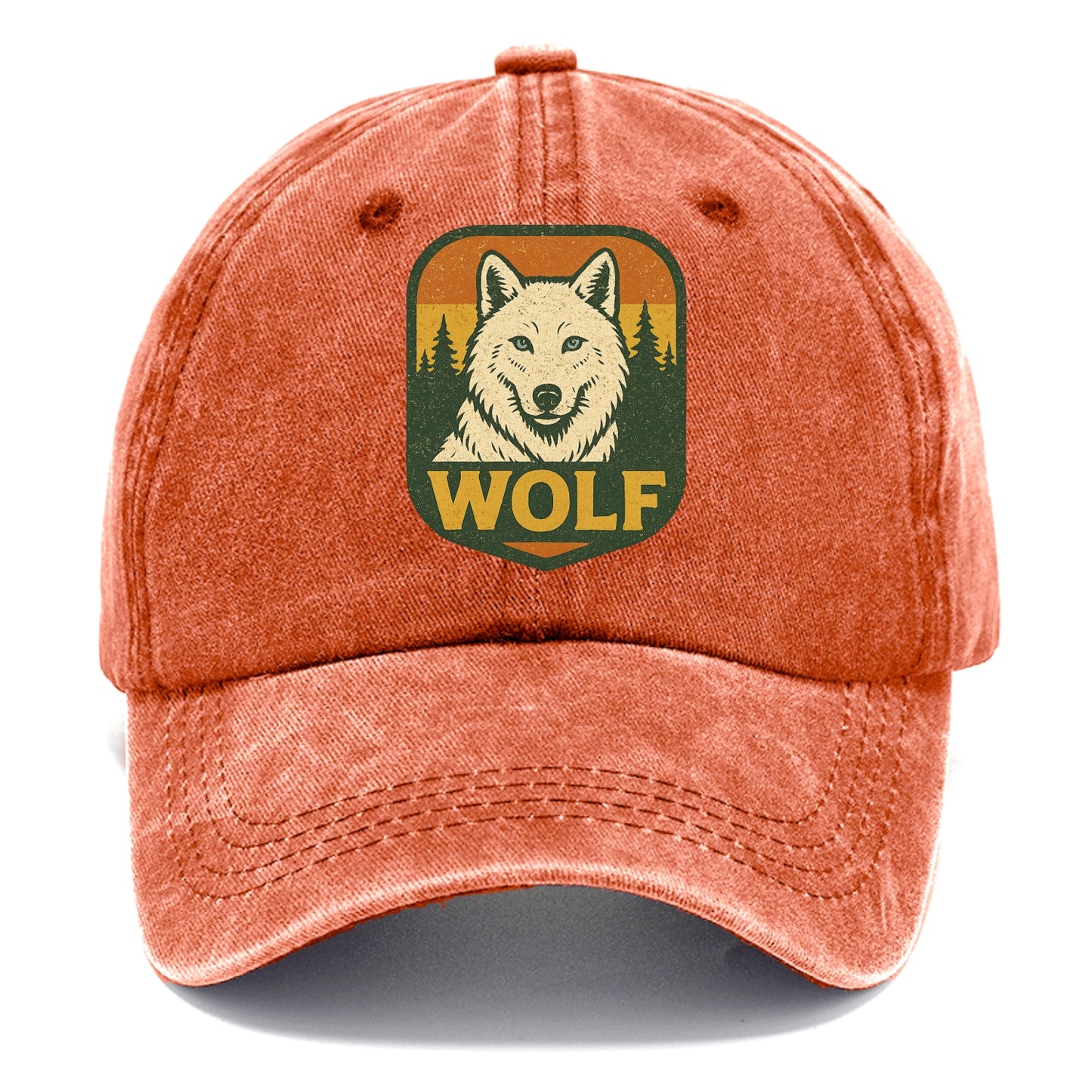Arctic White Wolf  - Classic Cap - Terracotta Clay(Orange)