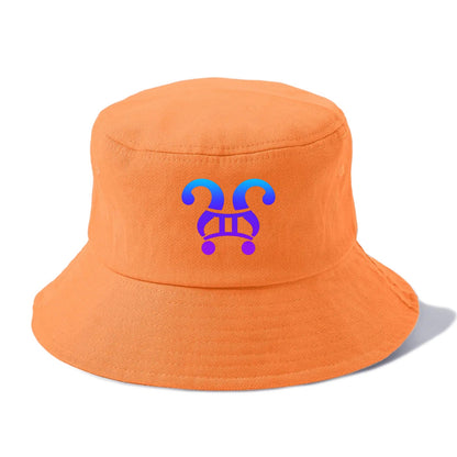 CURIOUS TWINS | Twin question marks | Endless curiosity | Seeking answers | - Bucket Hat - Terracotta Clay(Orange)