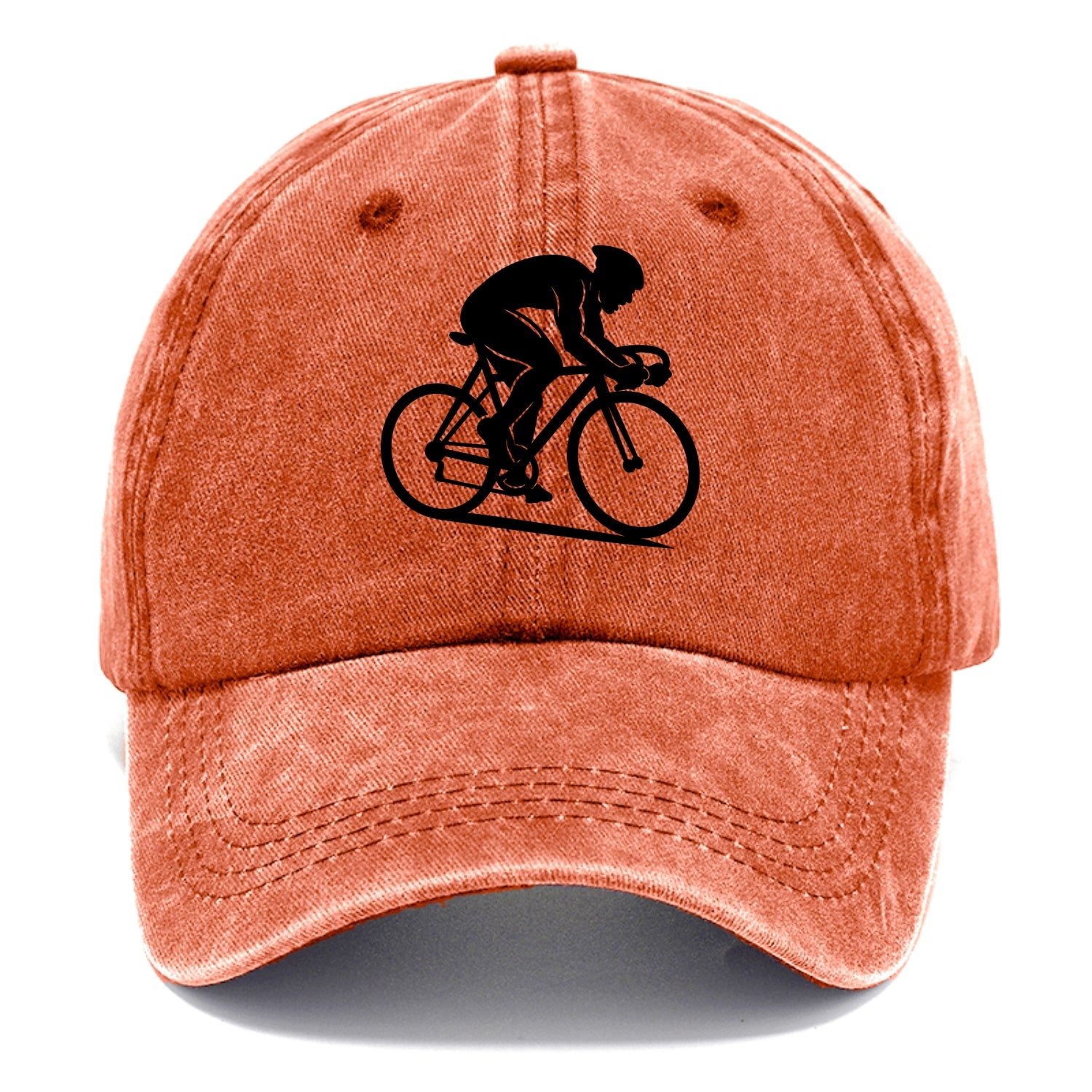 Sprint cyclist racing stance - Classic Cap - Terracotta Clay(Orange)