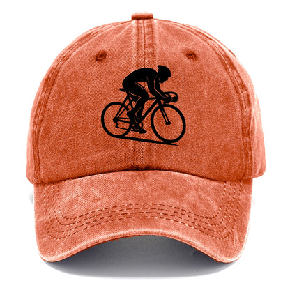 Sprint cyclist racing stance - Classic Cap - Terracotta Clay(Orange)