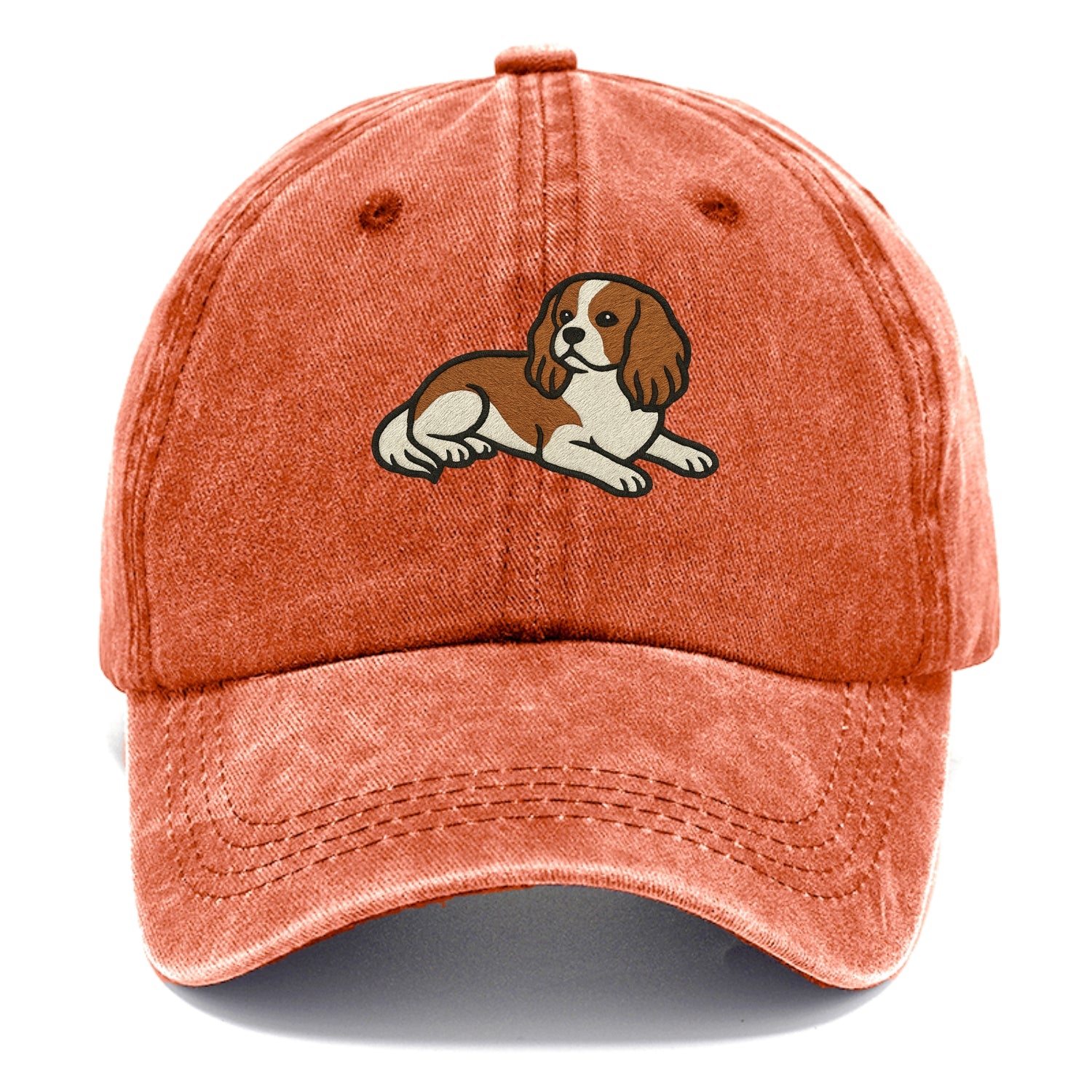 Cavalier King Charles Spaniel - Blenheim Classic Cap - Terracotta Clay(Orange)