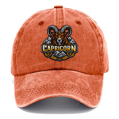 CAPRICORN GOAT - mountain goat in brown and gray , earth sign - Classic Cap - Terracotta Clay(Orange)