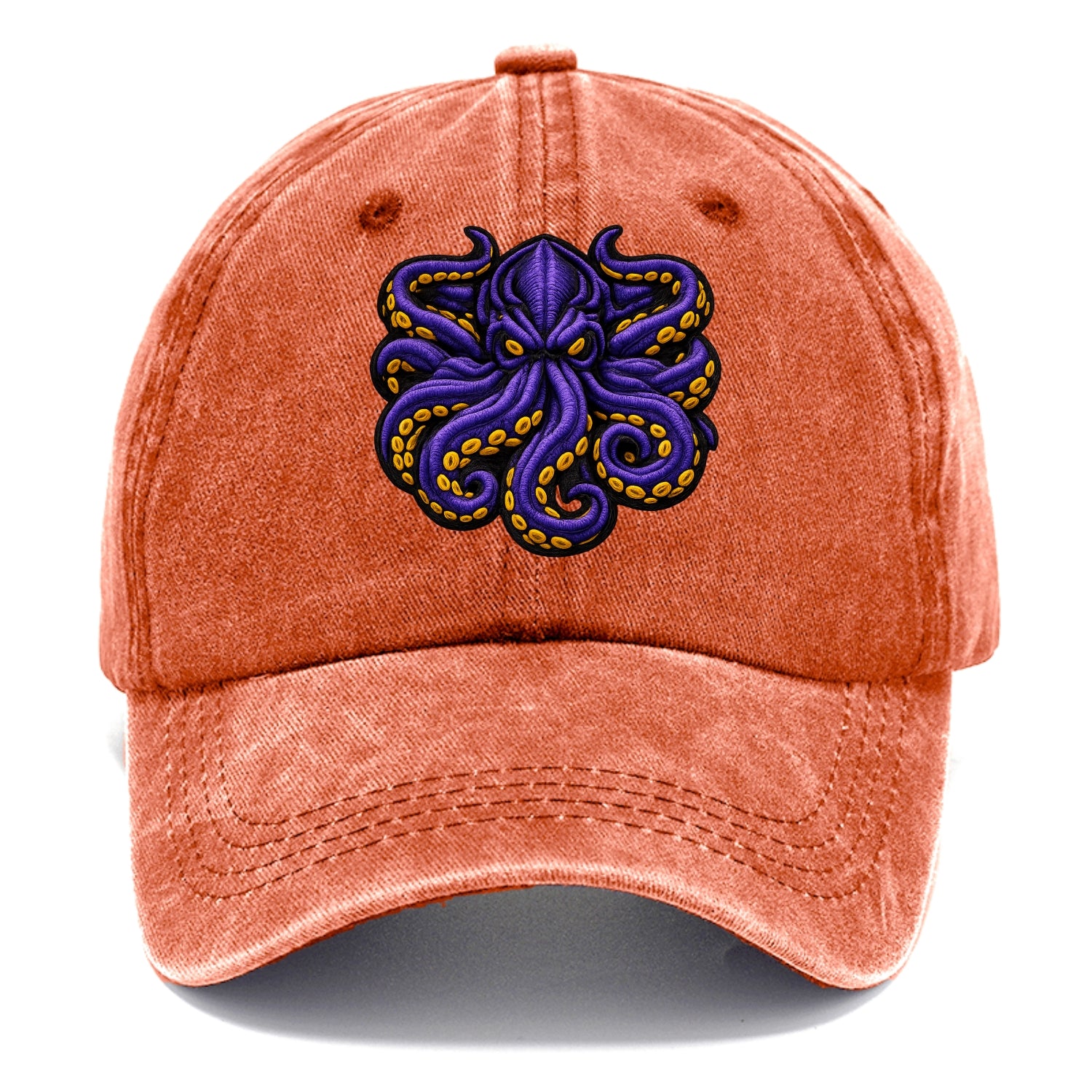 KRAKEN TENTACLES - sea monster in purple and black , deep sea - Classic Cap - Terracotta Clay(Orange)
