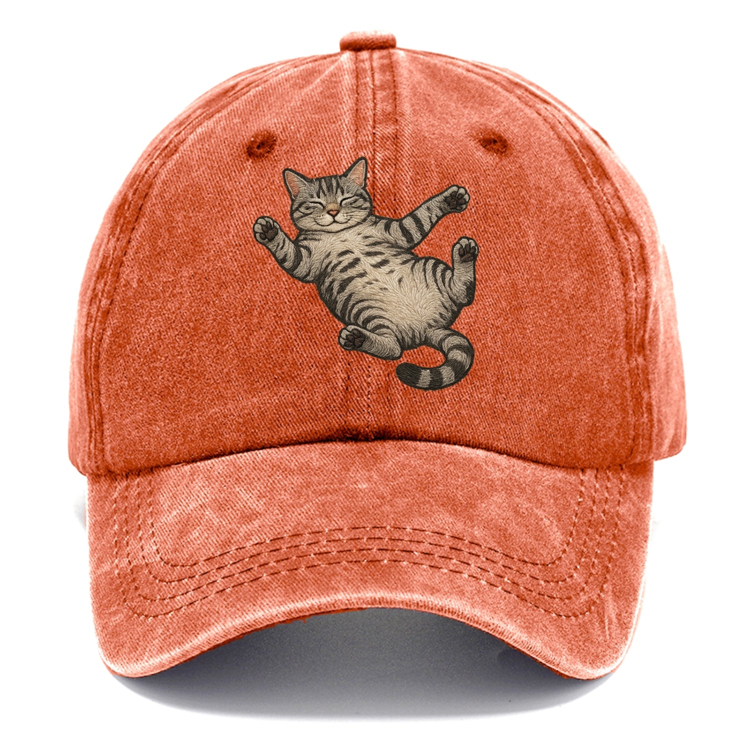 American Shorthair  fully relaxed sprawl Classic Cap - Terracotta Clay(Orange)