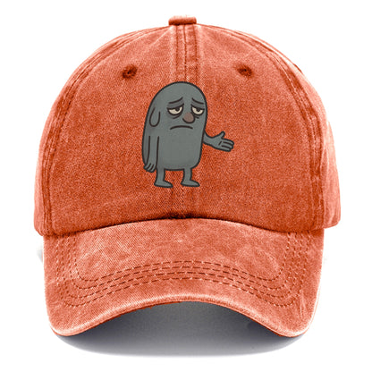 FOLLOWERS ARE GHOSTS | Transparent crowd following nobody - Classic Cap - Terracotta Clay(Orange)