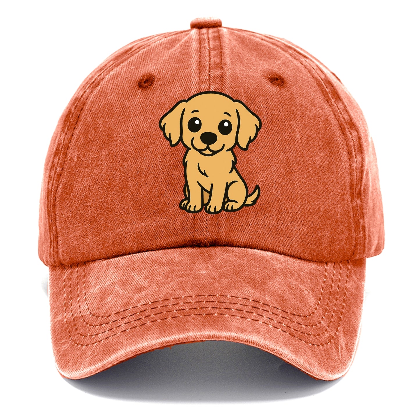 Golden Retriever - Head tilt curious pose - Classic Cap - Terracotta Clay(Orange)