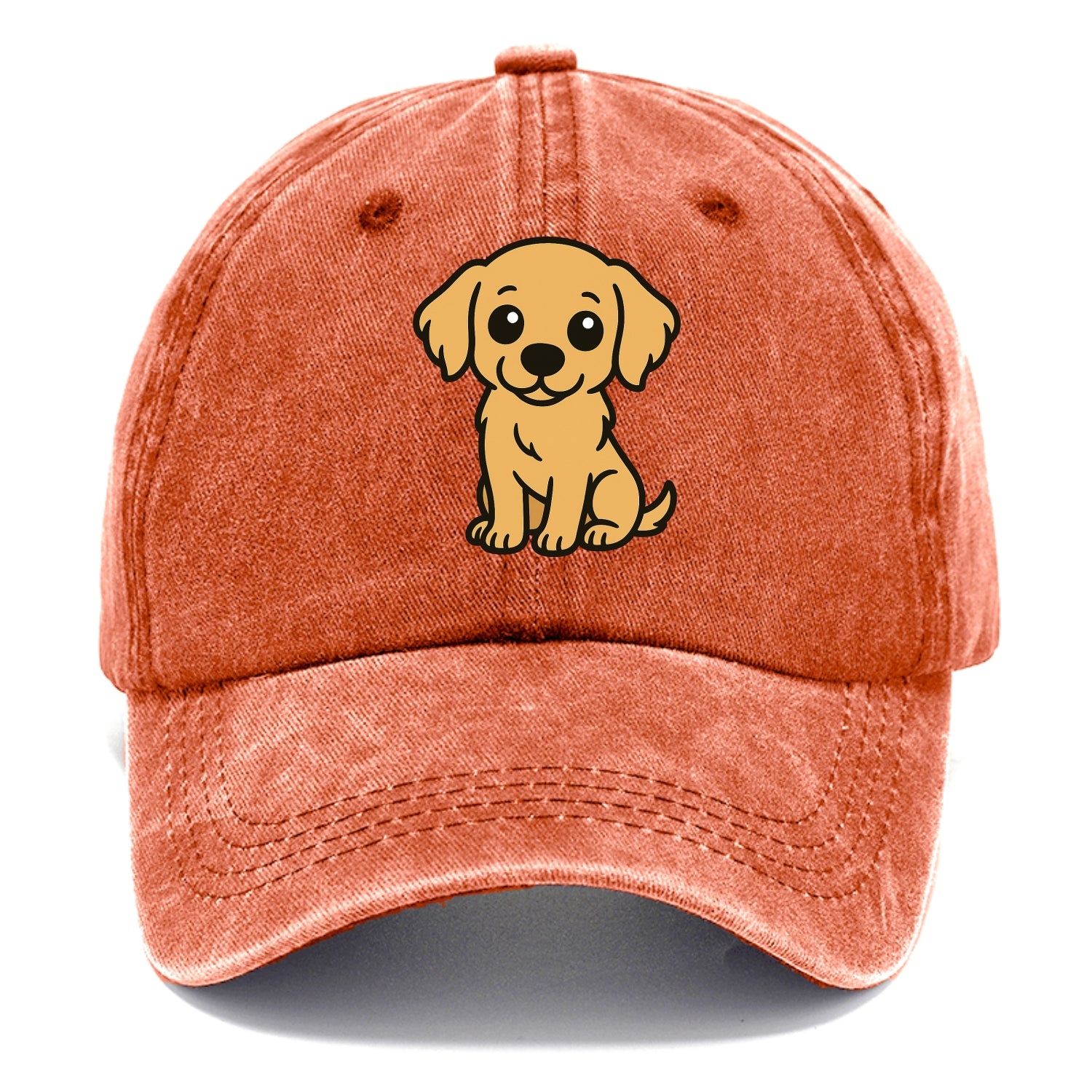 Golden Retriever - Head tilt curious pose - Classic Cap - Terracotta Clay(Orange)