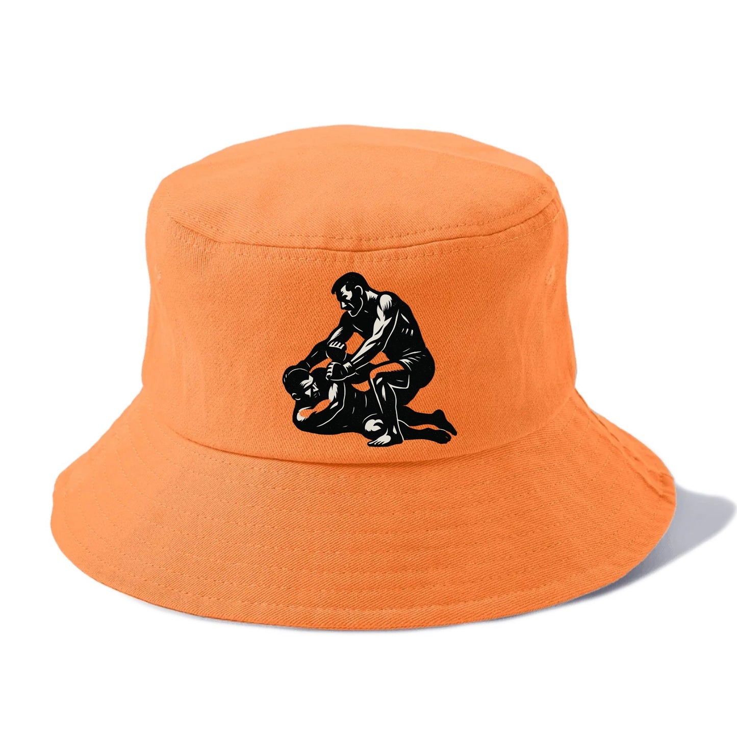 MMA fighter in ground submission hold - Bucket Hat - Terracotta Clay(Orange)
