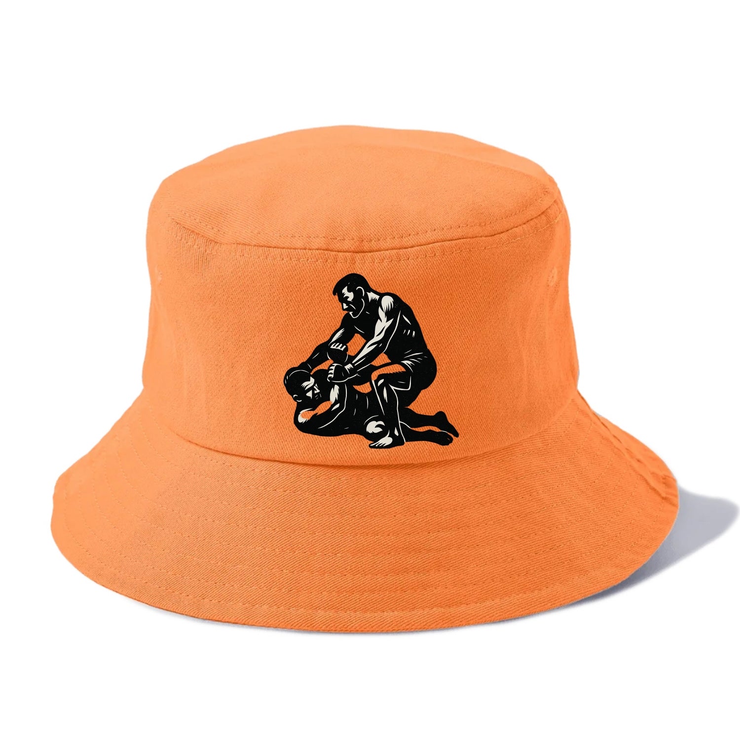 MMA fighter in ground submission hold - Bucket Hat - Terracotta Clay(Orange)
