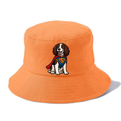 Springer Spaniel Friendly Hero  - Bucket Hat - Terracotta Clay(Orange)