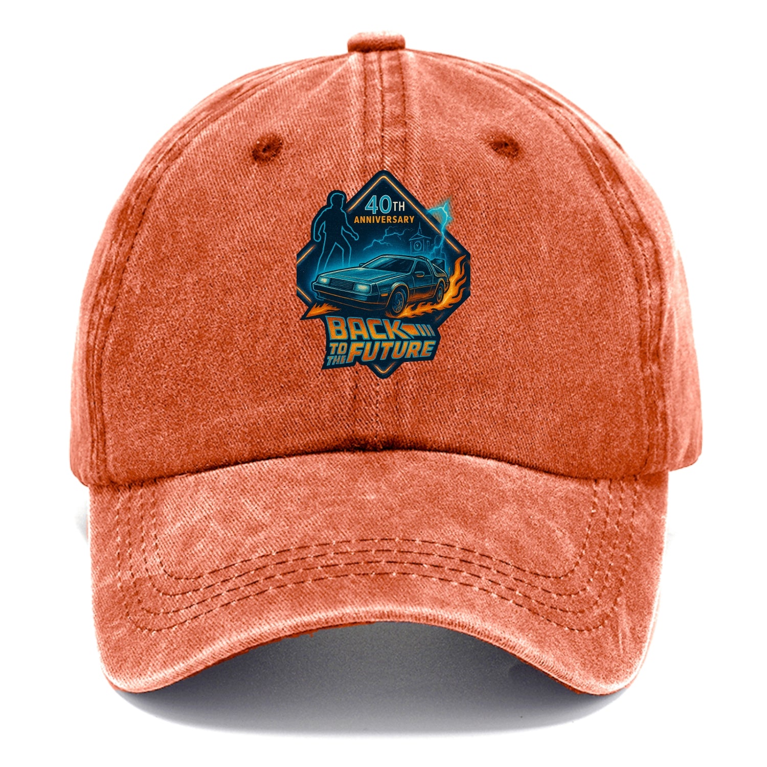 Back To The Future 40th Anniversary 2 - Classic Cap - Terracotta Clay(Orange)