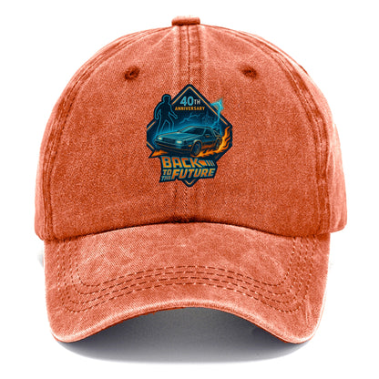 Back To The Future 40th Anniversary 2 - Classic Cap - Terracotta Clay(Orange)