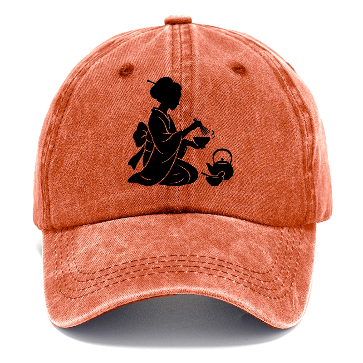 Geisha traditional tea ceremony - Classic Cap - Terracotta Clay(Orange)