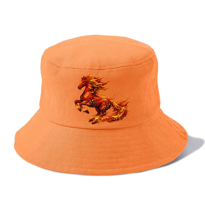 EMBER RISING | Sparks forming into horse shape | Particles of fire | Energy coalescing - Bucket Hat - Terracotta Clay(Orange)