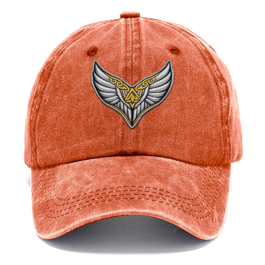 VALKYRIE WINGS - warrior maiden wings in silver and gold , Norse myth - Classic Cap - Terracotta Clay(Orange)