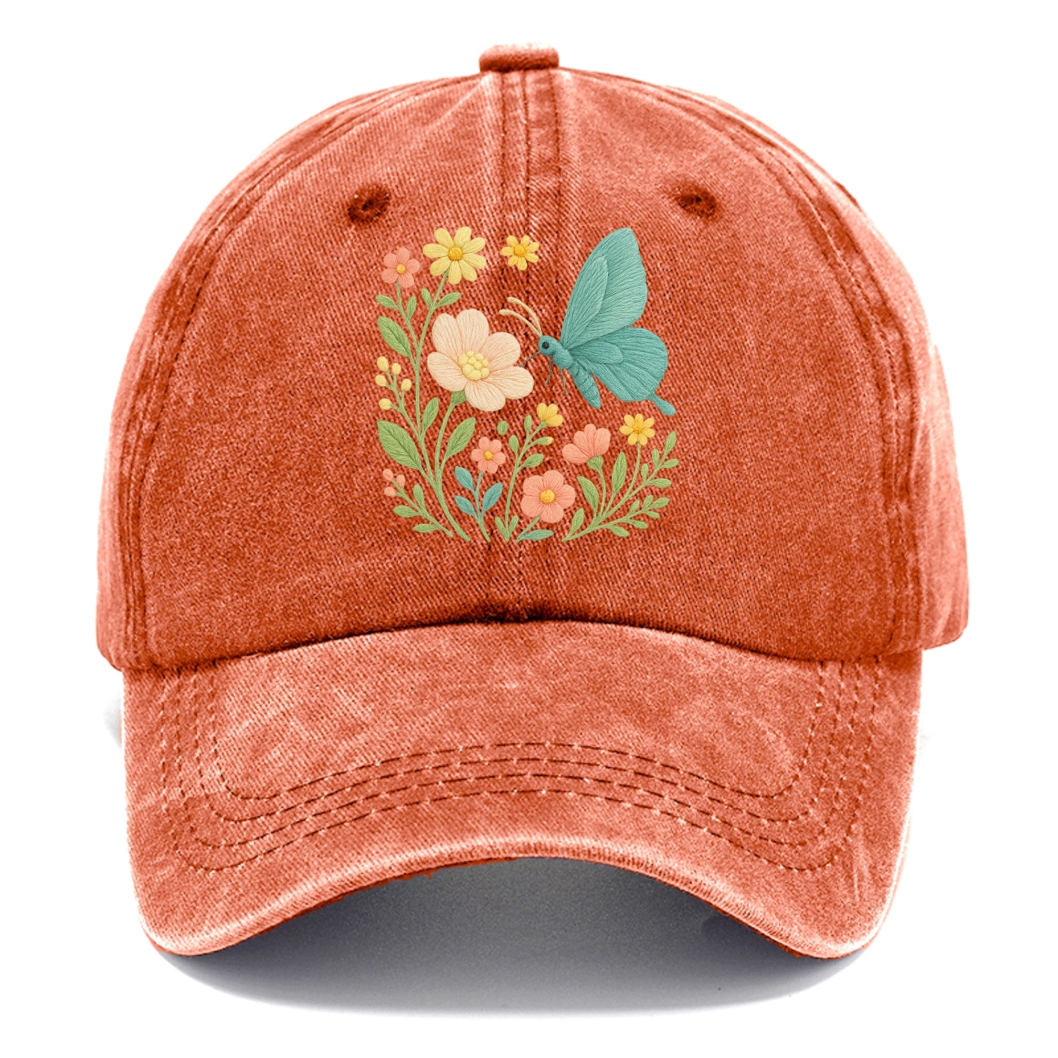 Mint Night Butterfly - Classic Cap - Terracotta Clay(Orange)