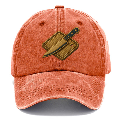 Chef knife with cutting board - culinary enthusiast - Classic Cap - Terracotta Clay(Orange)