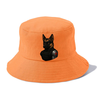 German Shepherd Winter Soldier  - Bucket Hat - Terracotta Clay(Orange)