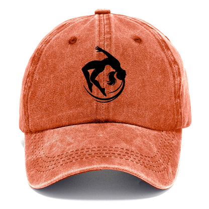 Gymnast mid-backflip rotation - Classic Cap - Terracotta Clay(Orange)
