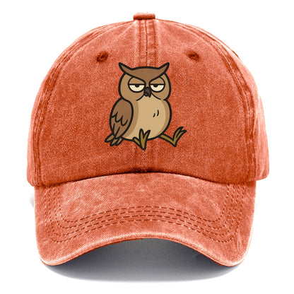 The Owl Judging Silently - Classic Cap - Terracotta Clay(Orange)