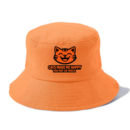 Feline Joy and Sassy Truths - Bucket Hat - Terracotta Clay(Orange)