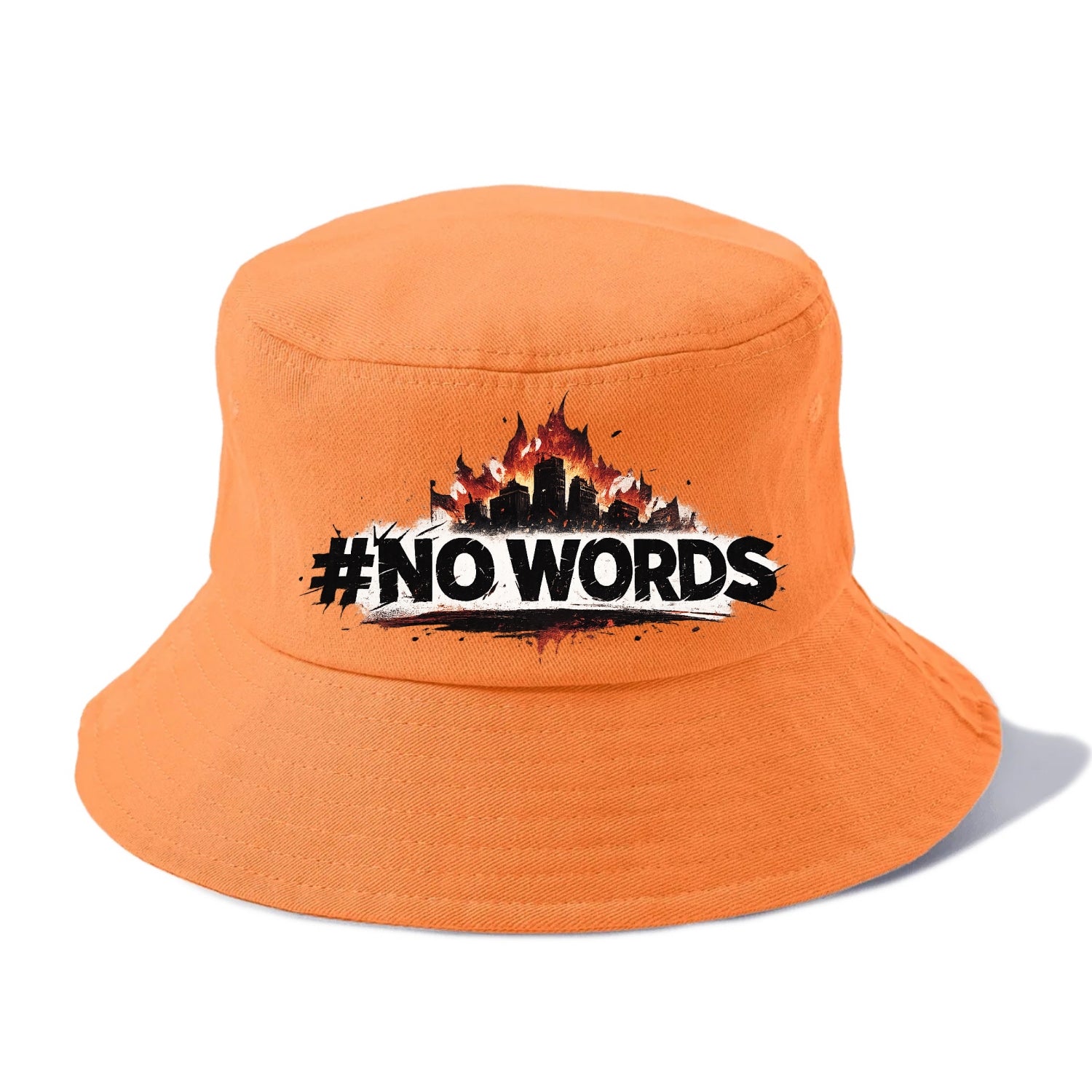 No Words - Bucket Hat - Terracotta Clay(Orange)