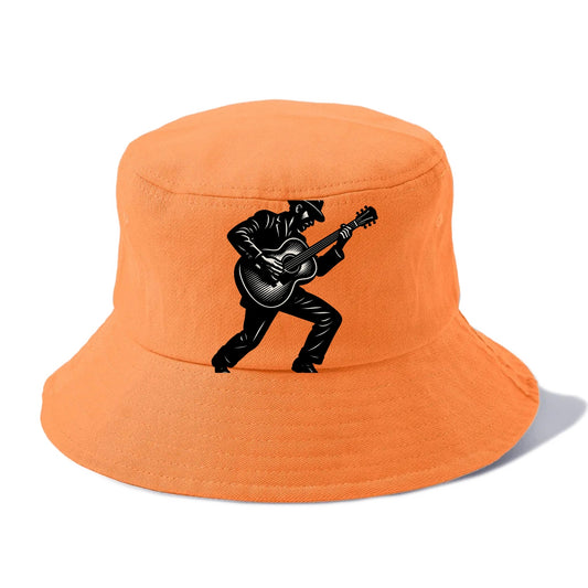 Guitarist playing acoustic guitar - Bucket Hat - Terracotta Clay(Orange)
