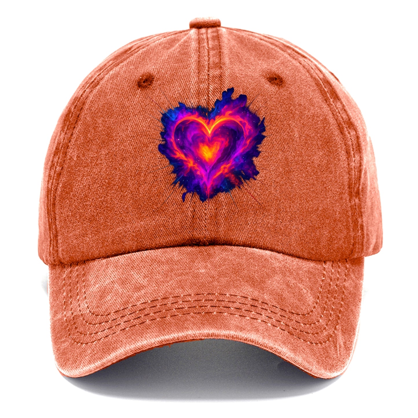 Heart Nebula - Cosmic heart-shaped nebul Classic Cap - Terracotta Clay(Orange)