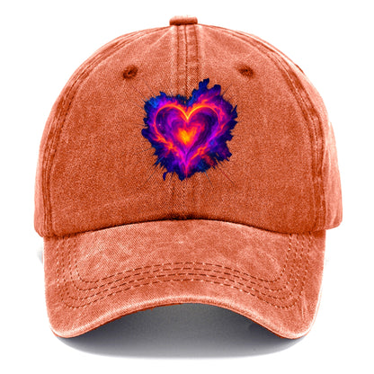 Heart Nebula - Cosmic heart-shaped nebul Classic Cap - Terracotta Clay(Orange)