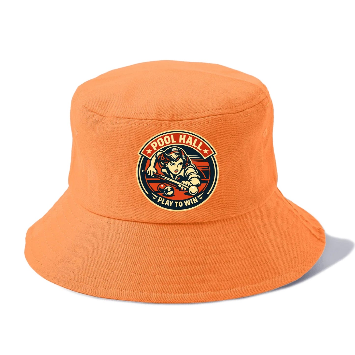 Cue Queen Emblem - Bucket Hat - Terracotta Clay(Orange)