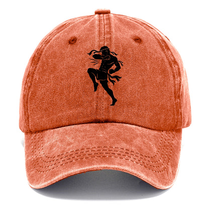 Thai Muay Thai fighter elbow strike - Classic Cap - Terracotta Clay(Orange)