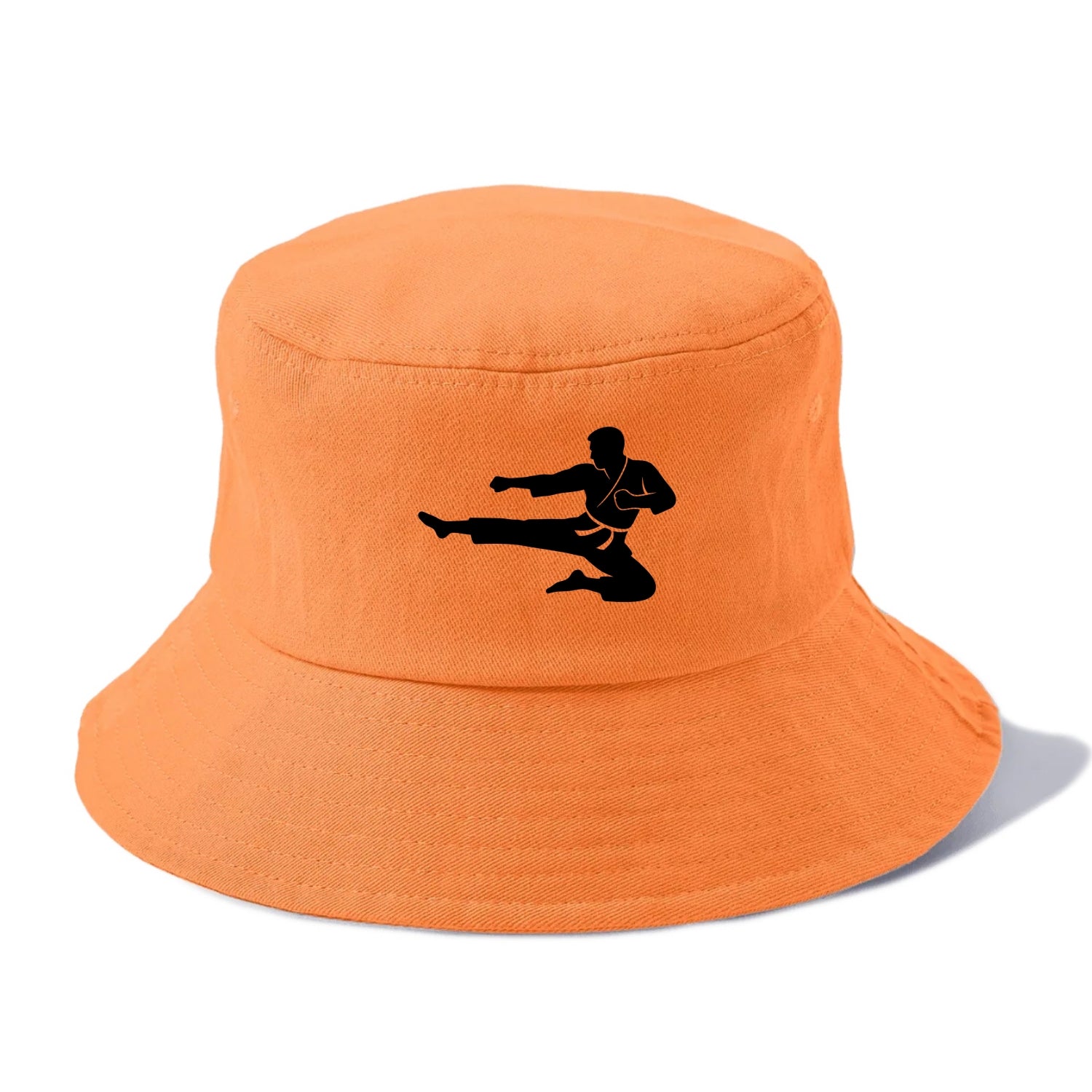 Martial artist flying kick - Bucket Hat - Terracotta Clay(Orange)