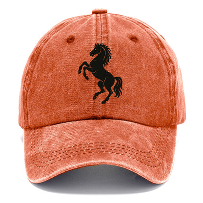 Stallion rearing on hind legs - Classic Cap - Terracotta Clay(Orange)
