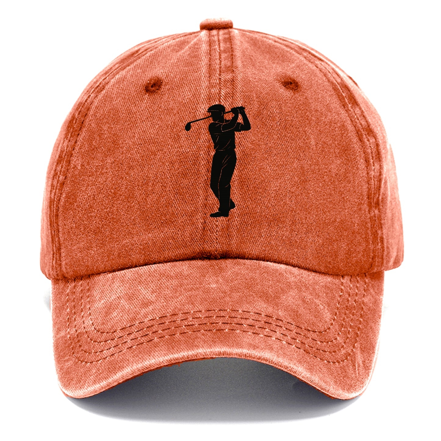 Golfer mid-swing with driver - Classic Cap - Terracotta Clay(Orange)
