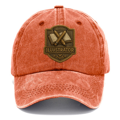 Pencils and sketchbook - illustrator badge - Classic Cap - Terracotta Clay(Orange)