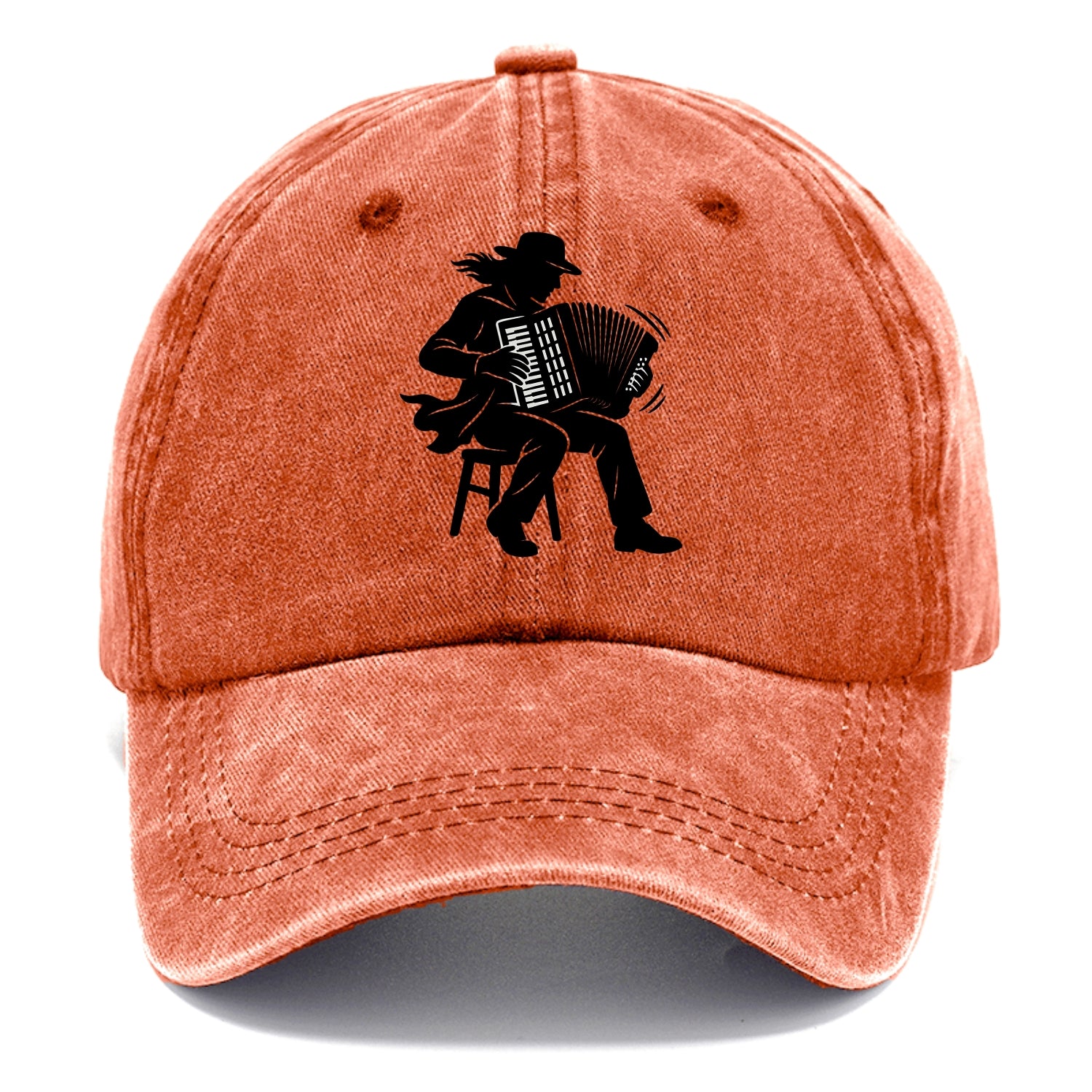 Accordion player street musician - Classic Cap - Terracotta Clay(Orange)