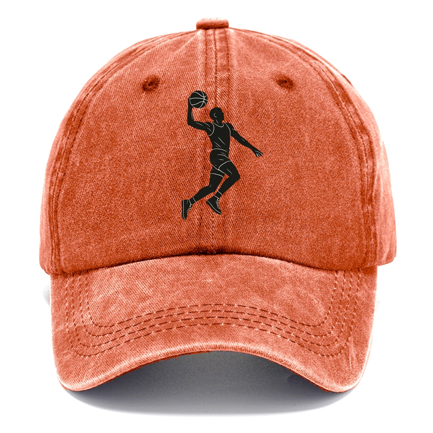 Basketball player dunking silhouette - Classic Cap - Terracotta Clay(Orange)