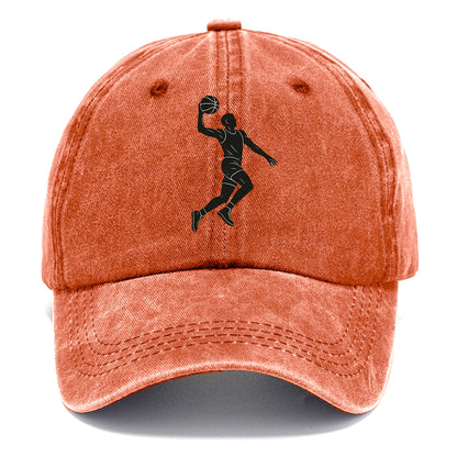 Basketball player dunking silhouette - Classic Cap - Terracotta Clay(Orange)