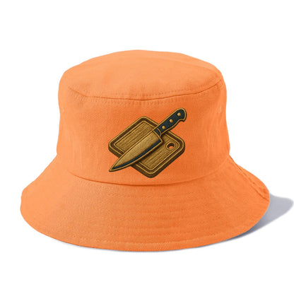 Chef knife with cutting board - culinary enthusiast - Bucket Hat - Terracotta Clay(Orange)