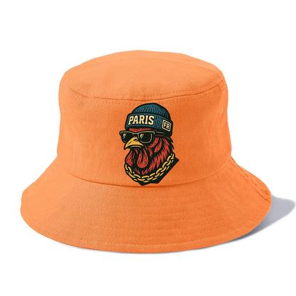 Paris Rooster - Bucket Hat - Terracotta Clay(Orange)