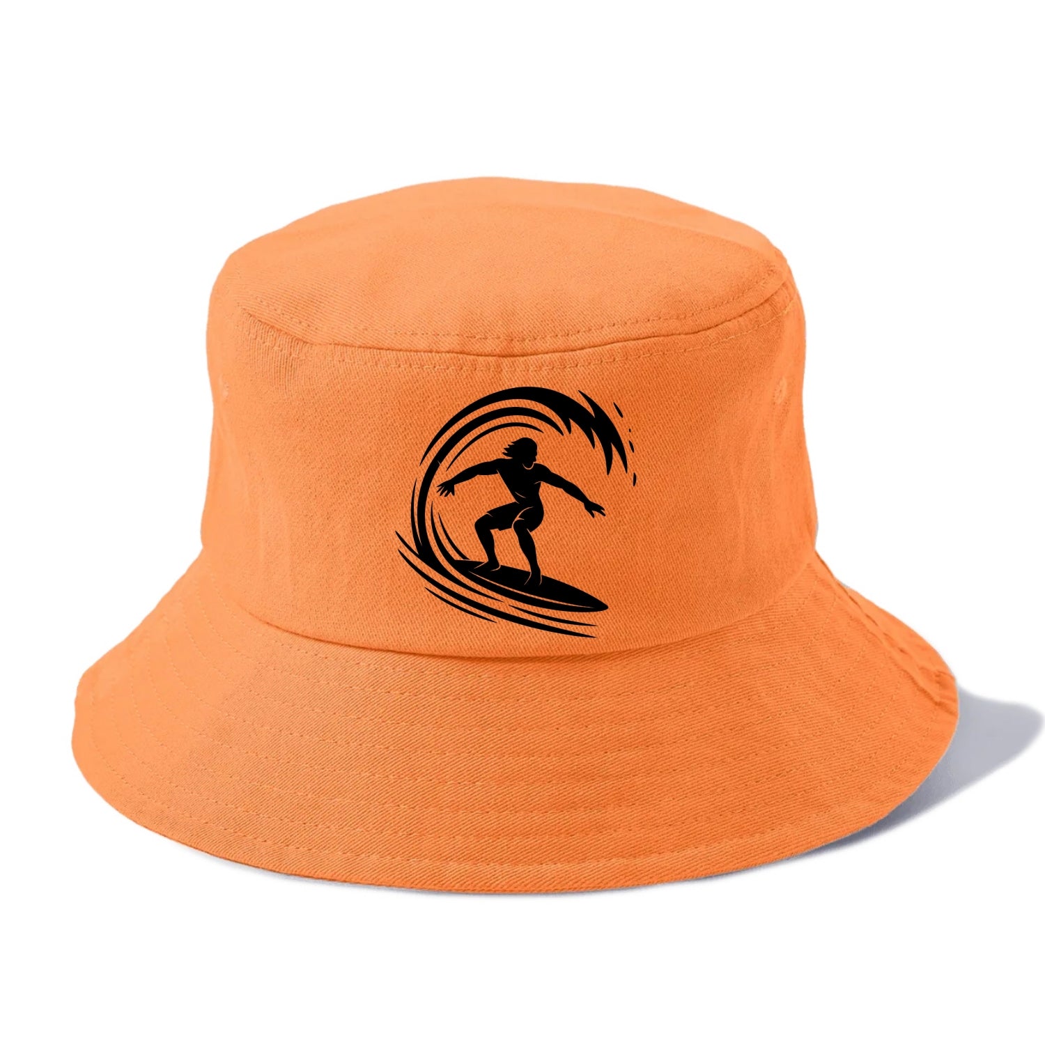 Hawaiian surfer riding big wave - Bucket Hat - Terracotta Clay(Orange)