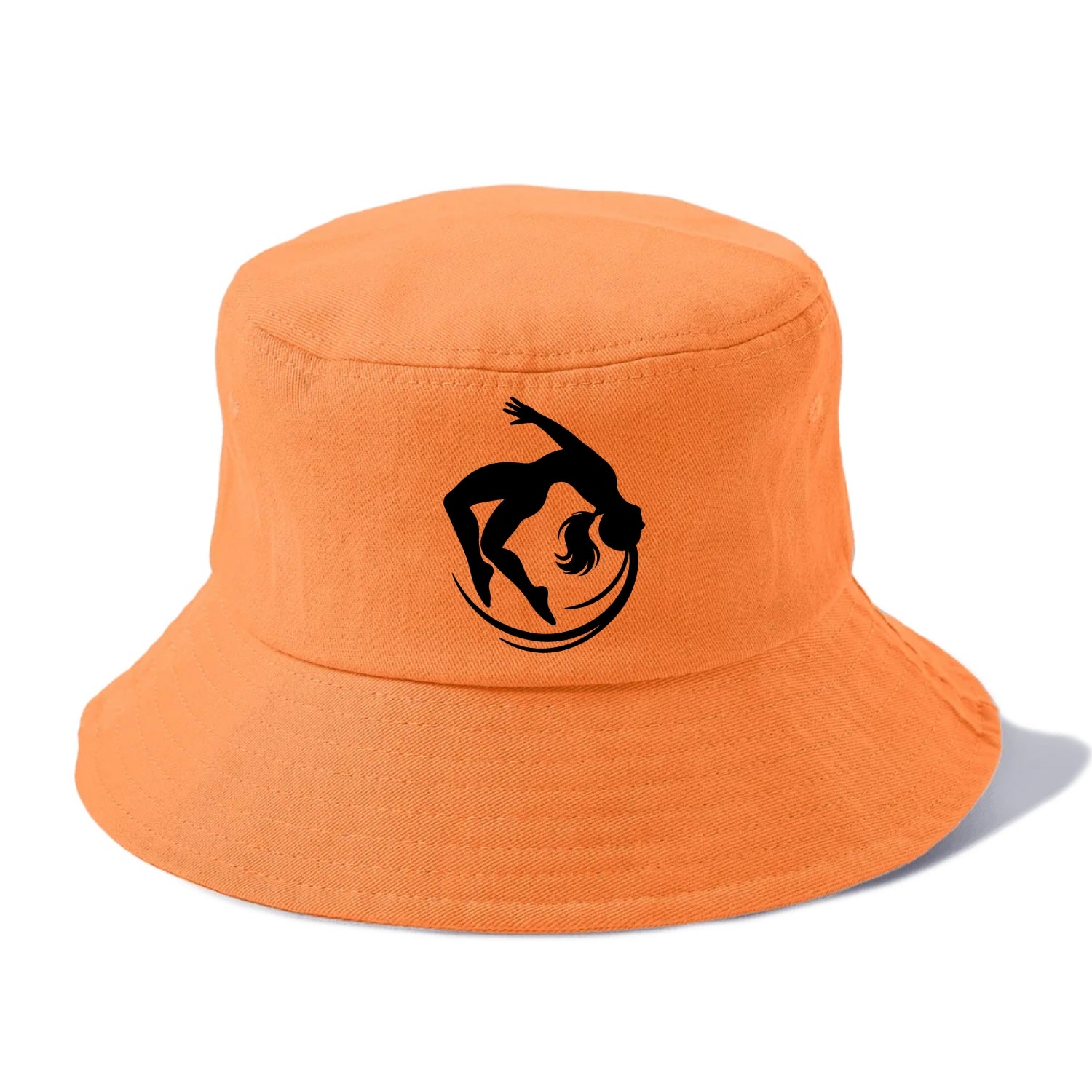 Gymnast mid-backflip rotation - Bucket Hat - Terracotta Clay(Orange)