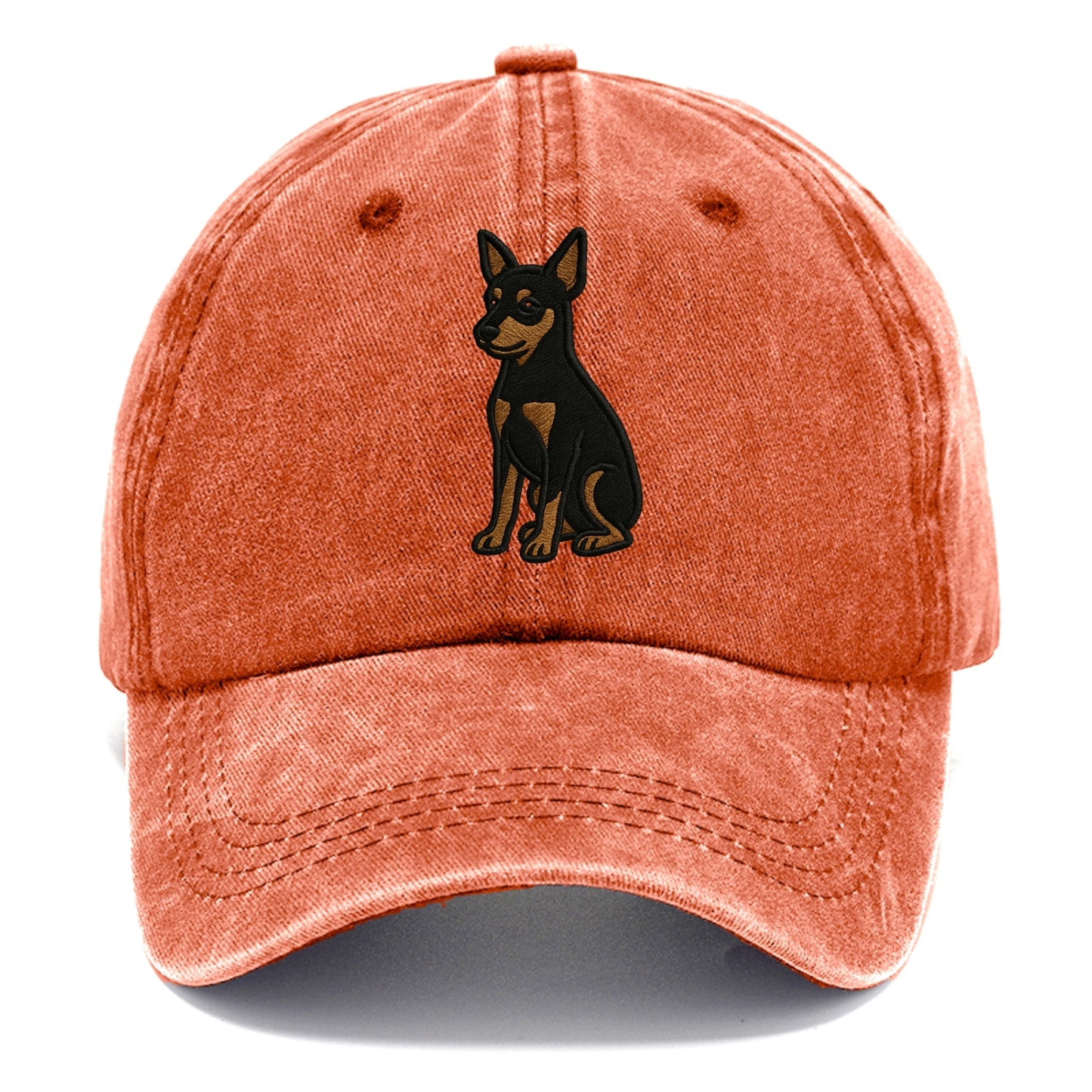 Miniature Pinscher - Black and tan sitti Classic Cap - Terracotta Clay(Orange)